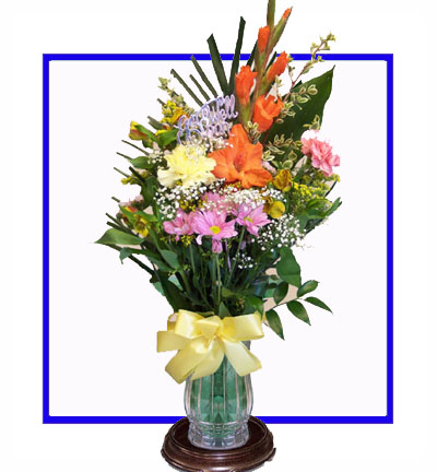 Mixed Rose, Gerbera & Carnation Flower Gift Bouquet