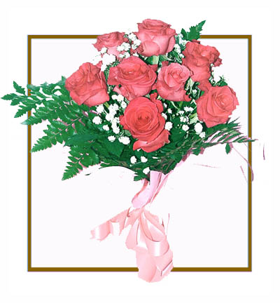 [PN-N-10-RR-1] Bouquet of 10 Enchanting Roses