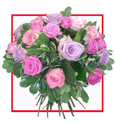 [N-15-P-R-1] Hand Bunch of 15 Pink Roses