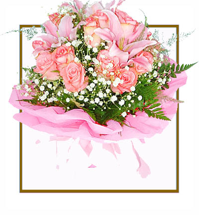 [PN-12-R-LILLY-1] Classic Red Rose and Lily Flower Gift